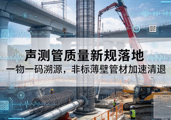 柞水声测管质量新规落地，一物一码溯源，非标薄壁管材加速清退