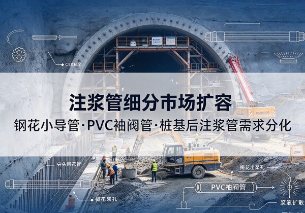 柞水注浆管细分市场扩容，隧道钢花小导管、PVC 袖阀管、桩基后注浆管需求分化